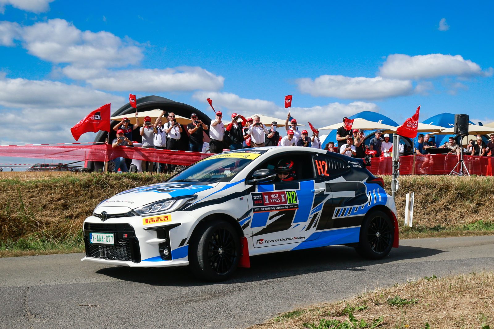 Hydrogen GR Yaris makes European debut at Rally Belgium