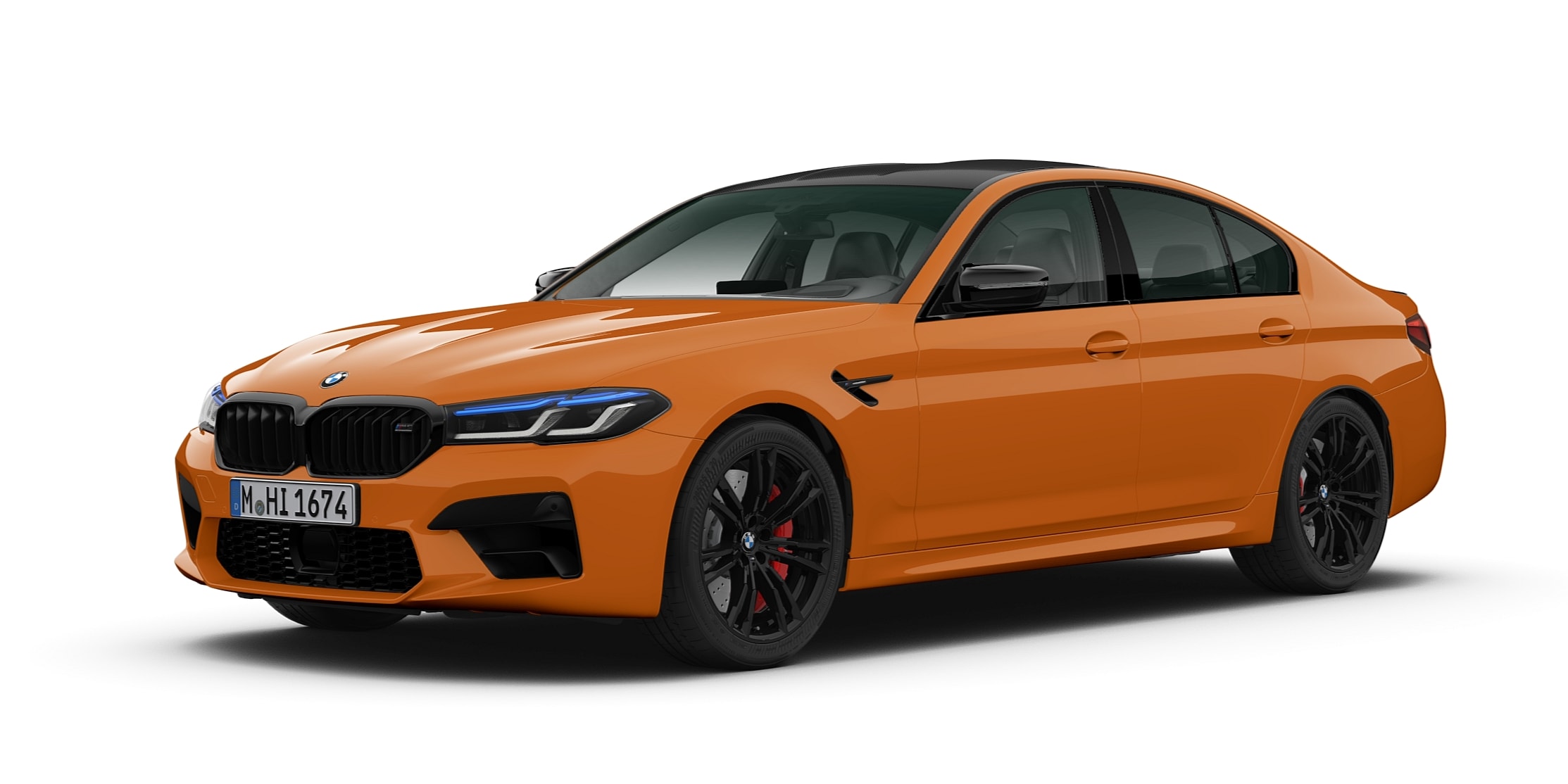 BMW M5 Competition In Fire Orange Looks Stunning On Video