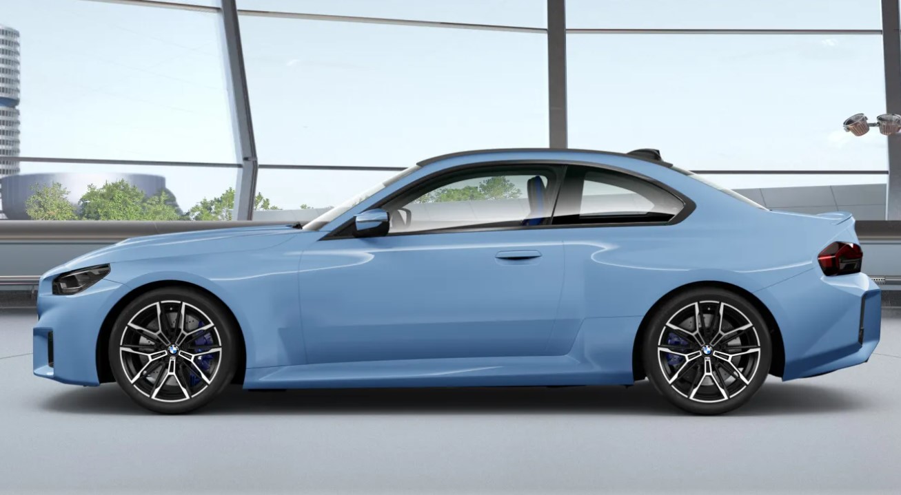 2023 BMW M2 Zandvoort Blue Spotted With Two-Tone Wheels