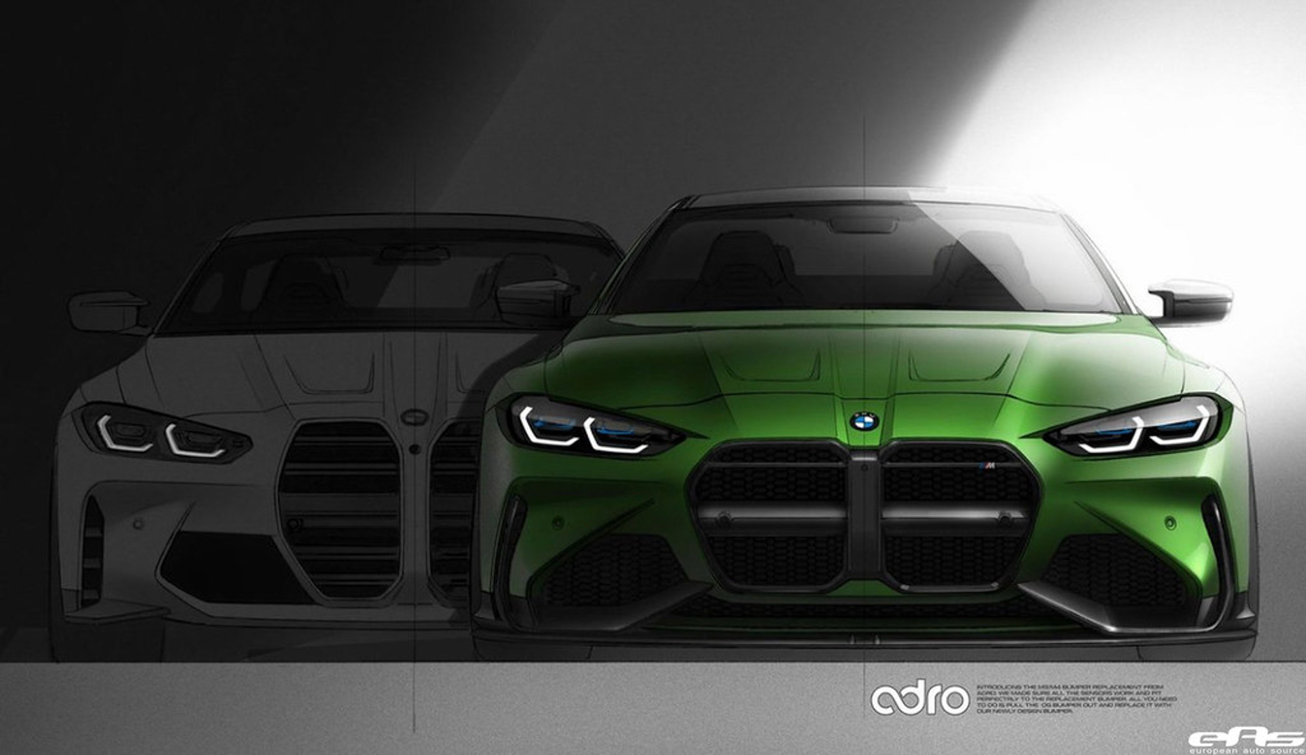 ADRO Aero Program Gives G80 BMW M3 and G82 M4 Entirely New Grilles