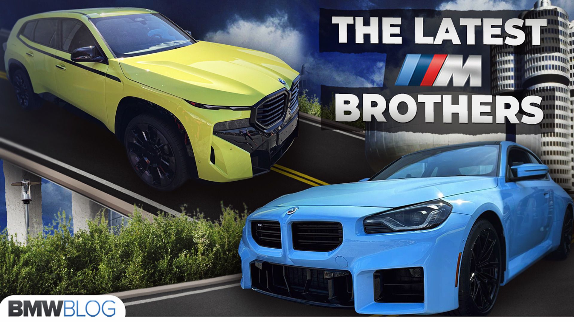 Upclose with the BMW M2 in Zandvoort Blue and XM in Sao Paulo Yellow