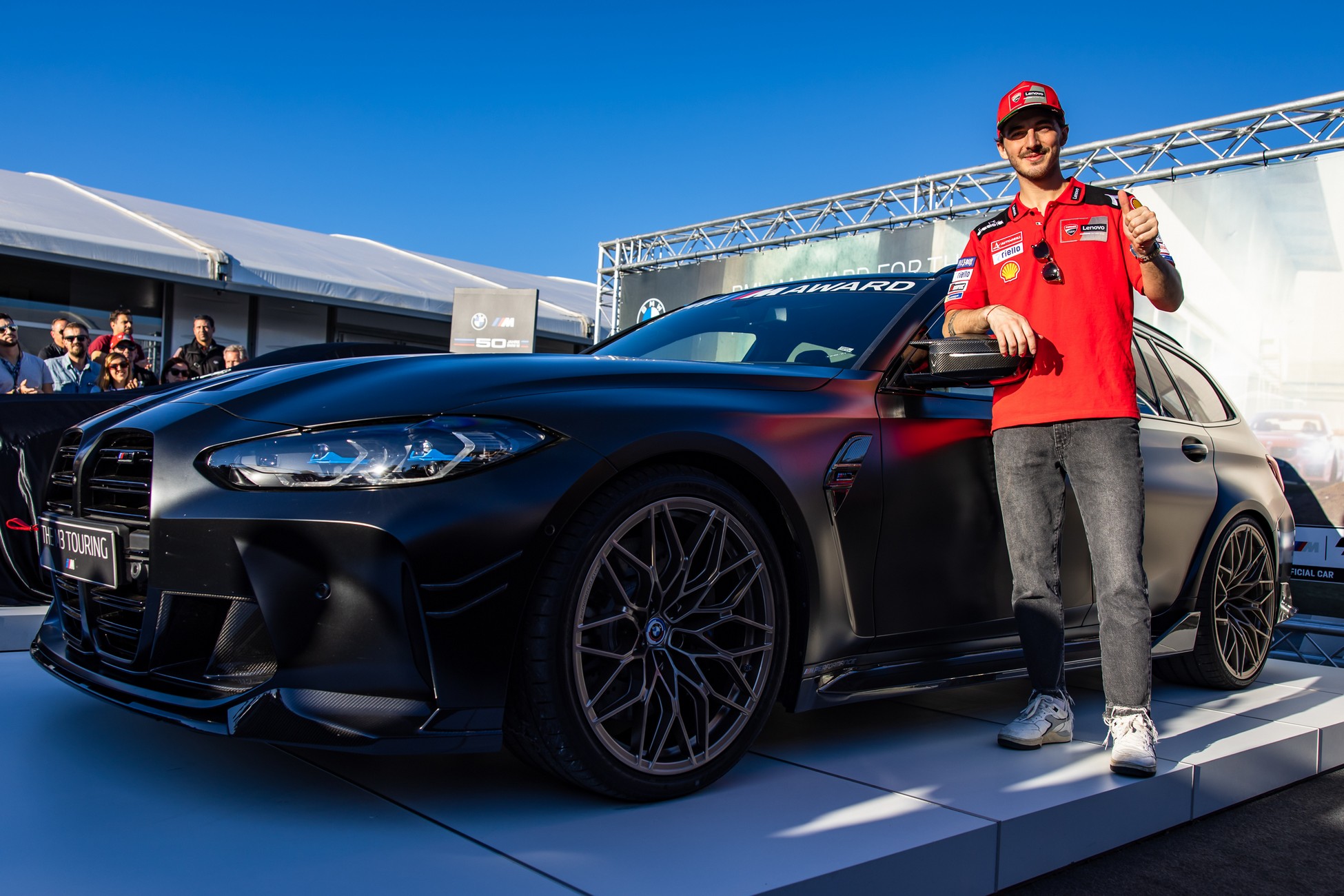 Fastest MotoGP Qualifier Francesco Bagnaia Wins BMW M3 Touring, New M2 Selected As 2023 Award