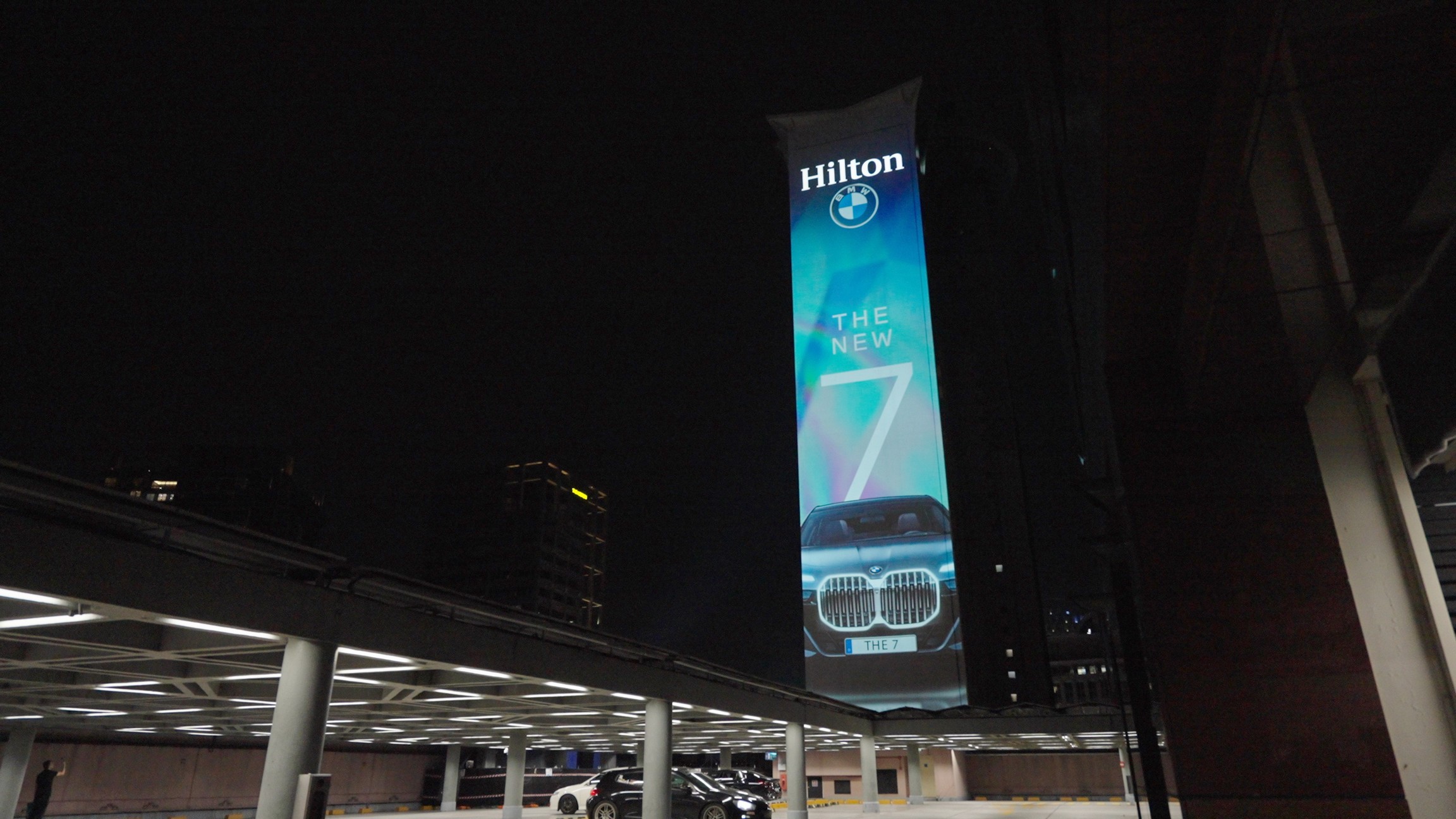 2023 BMW 7 Series Advertised On Singapore's Highest Digital Billboard