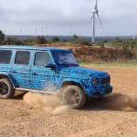 The Mercedes EQG Does Spectacular Tank Turn