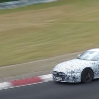 Mercedes-AMG GT in the last pre-launch tests with two pairs of rectangular exhaust pipes
