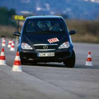 A moose celebrates 25 years since Mercedes introduced ESP (video)