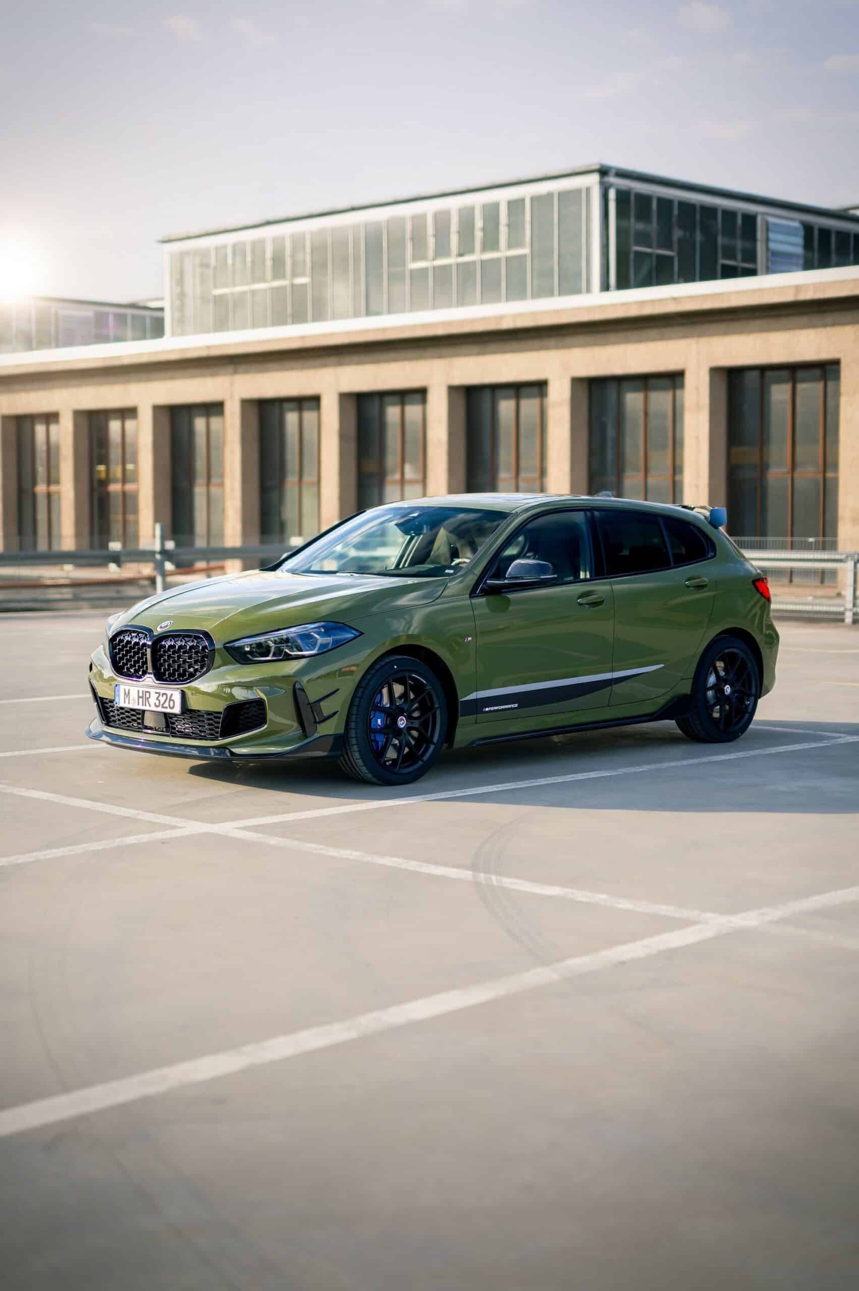 BMW M135i Urban Green Arrives At Essen Motor Show With M Performance Parts