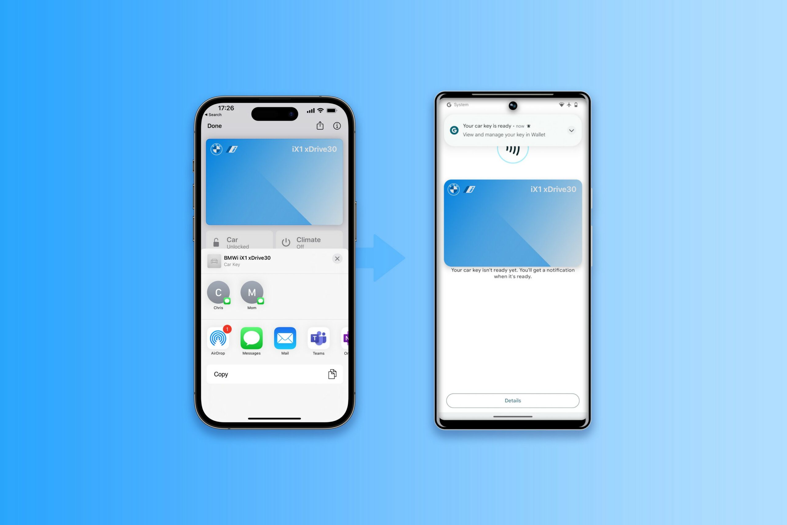 BMW Digital Key Can Now Be Shared Between Android And iOS Smartphones