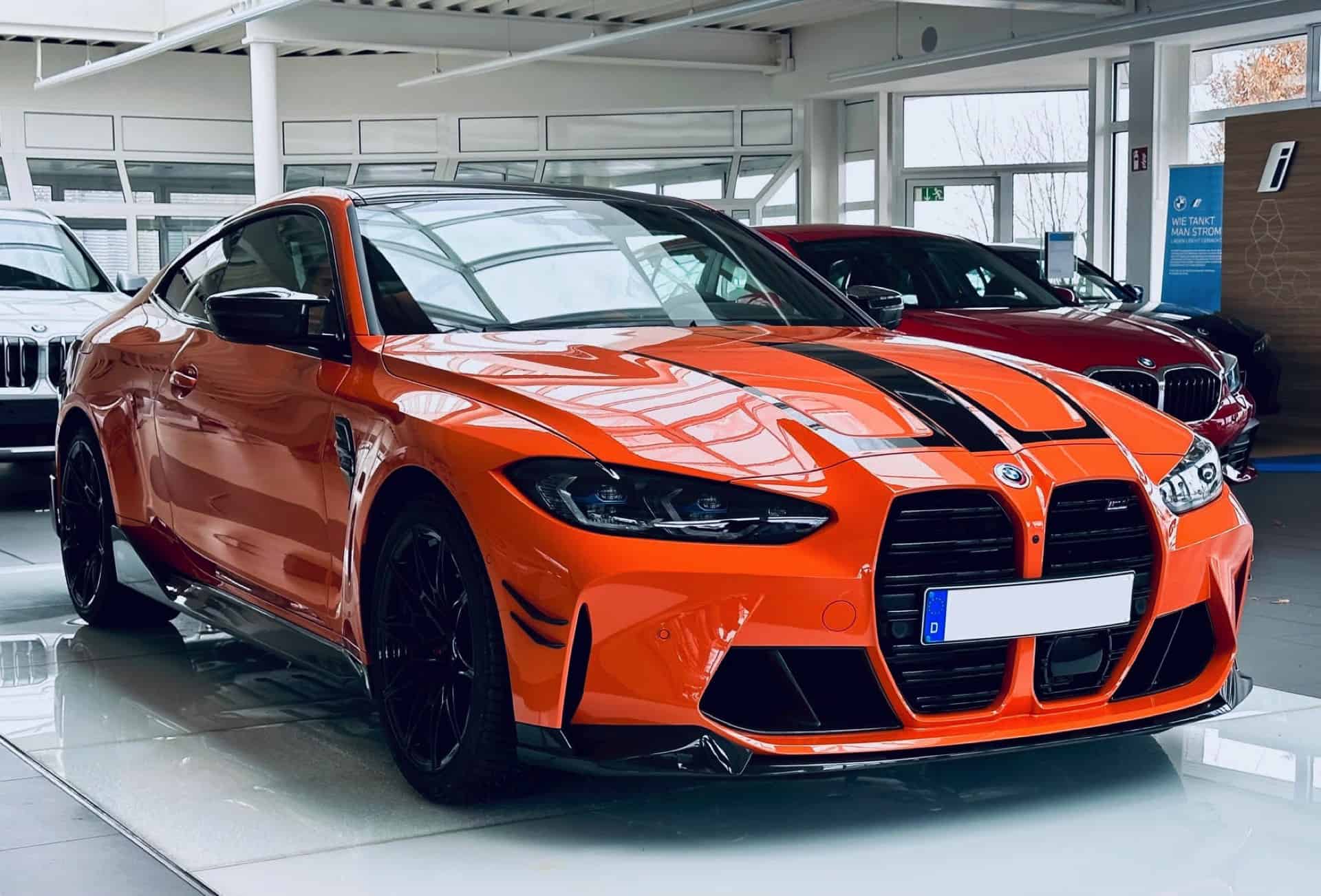 BMW M4 Fire Orange With M Performance Parts Is Anything But Subtle