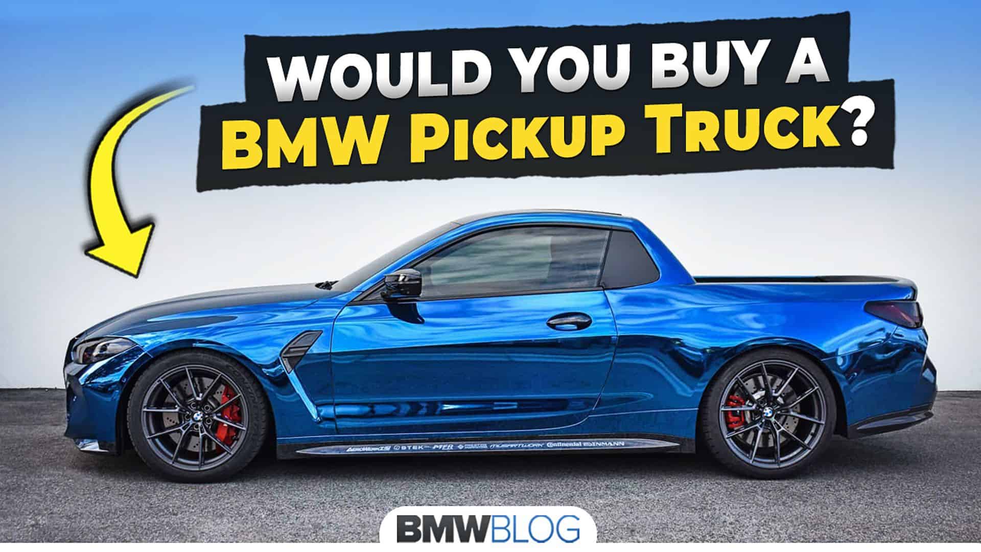 BMW M4 Pickup Truck—Meet the 500 Horsepower Ute
