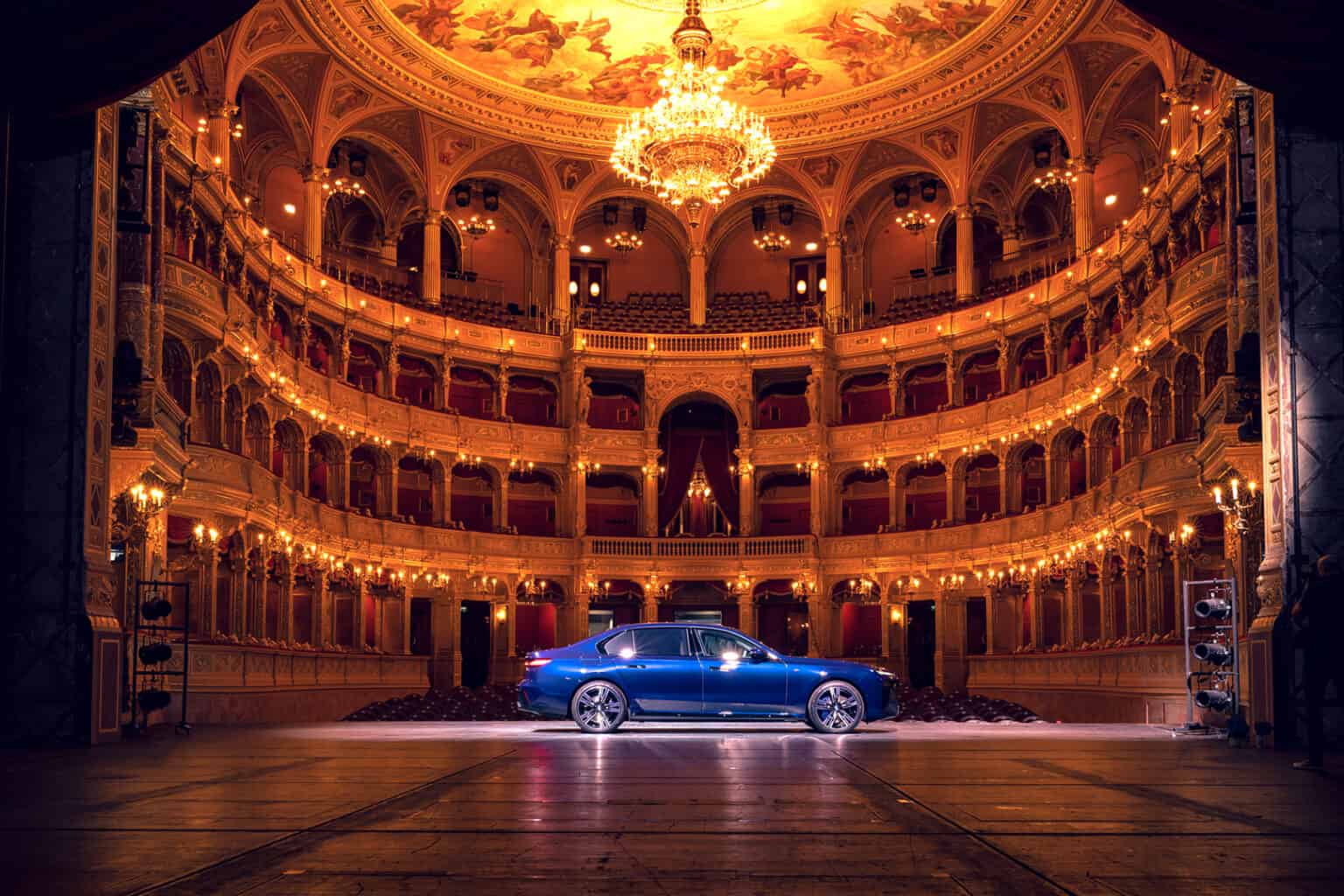 The 2023 BMW i7 Takes the Stage at the Budapest Opera House