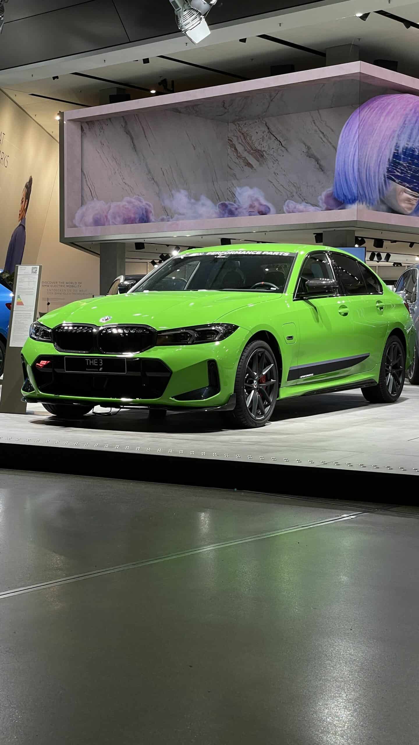 2023 BMW 330e Looks Vibrant in Verde Mantis With M Performance Parts