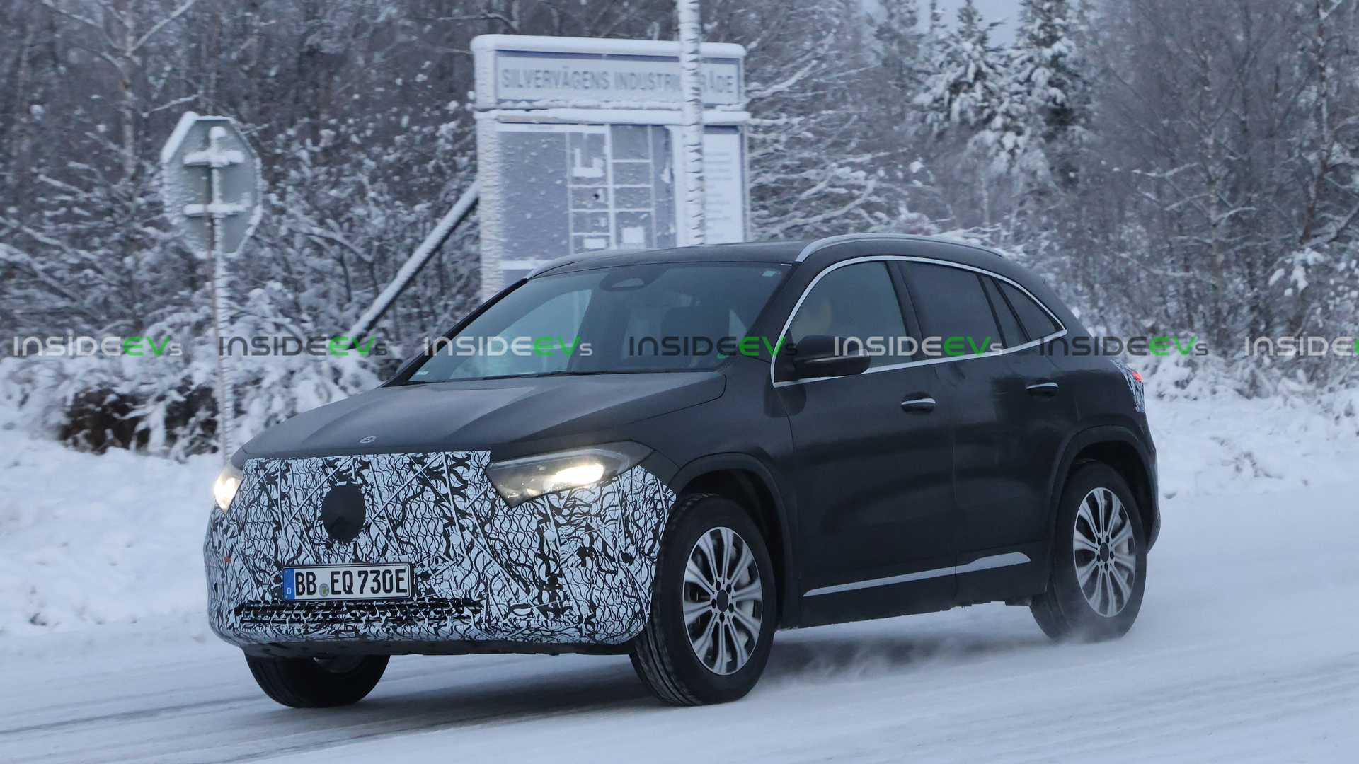 Mercedes-Benz EQA Spy Shots Snapped During Its Winter Testing