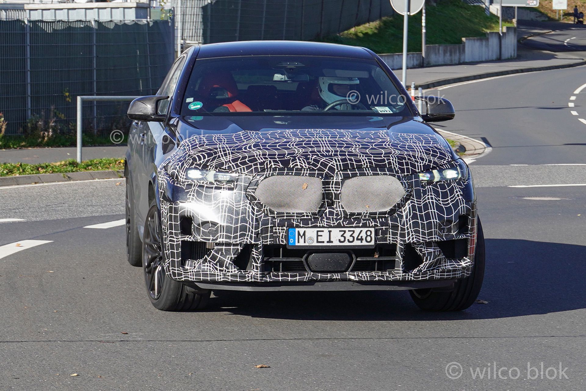 2024 BMW X6 M Facelift Spied Up Close Near The Nurburgring