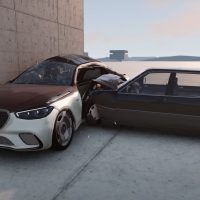 Mercedes-Maybach S 680 W223 vs Mercedes-Benz S 600 W140 Test Crash Is a Viral Simulation